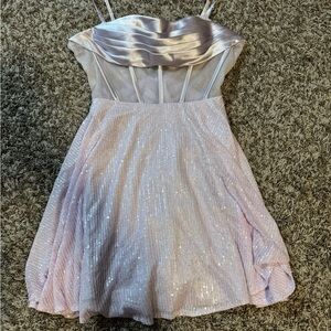 lilac purple dress
